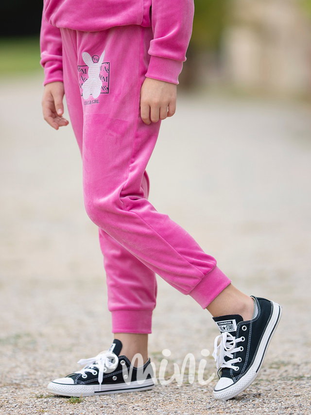 Pink bunny velur set