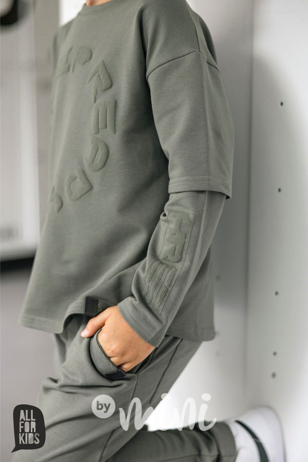 AFK tepláky s kapsou khaki