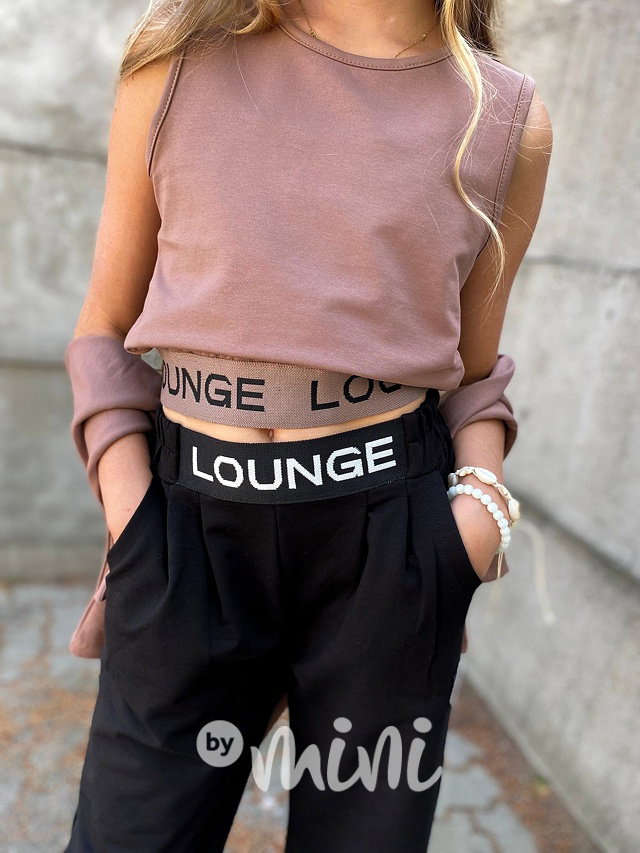 2v1 Lounge mikina + top chocolate