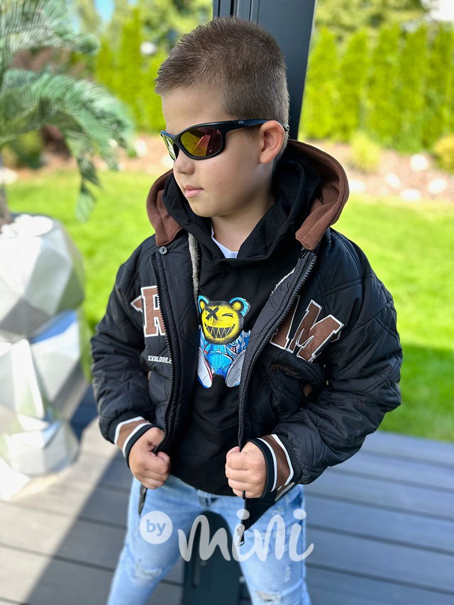 DREAM prošívaná teplá bomber bunda black