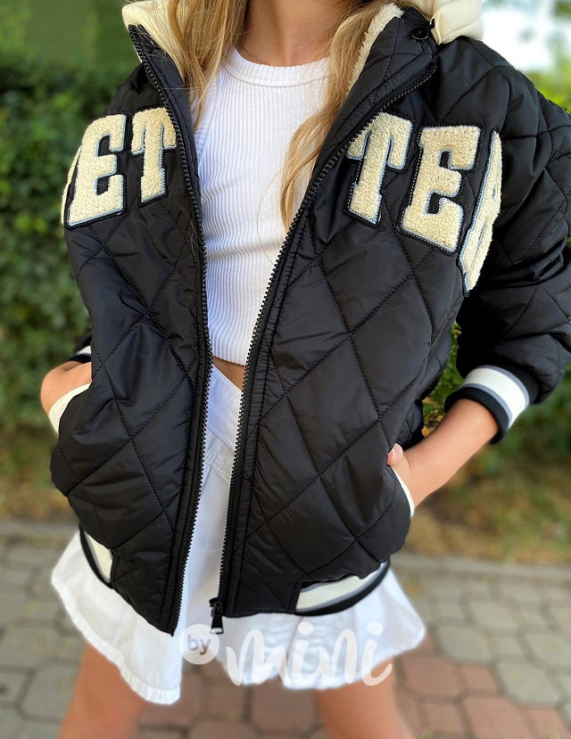 BETTER prošívaná teplá bomber bunda dark
