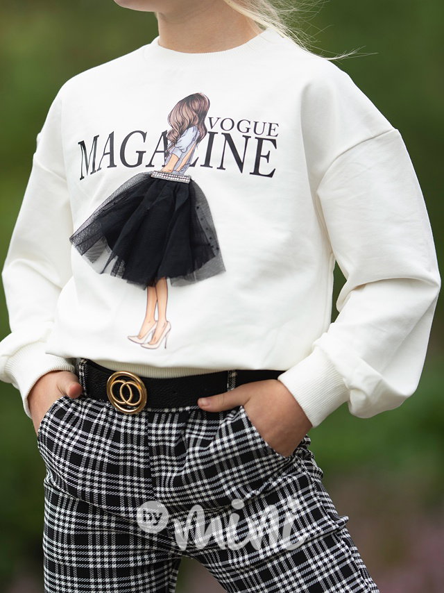 Vogue mikina krémová