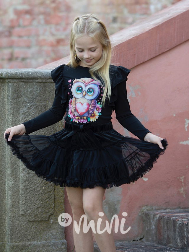 Sovička blůzka černá