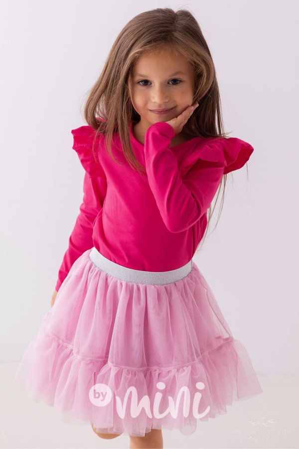 Candy pink maxi tutu sukně Lily Grey