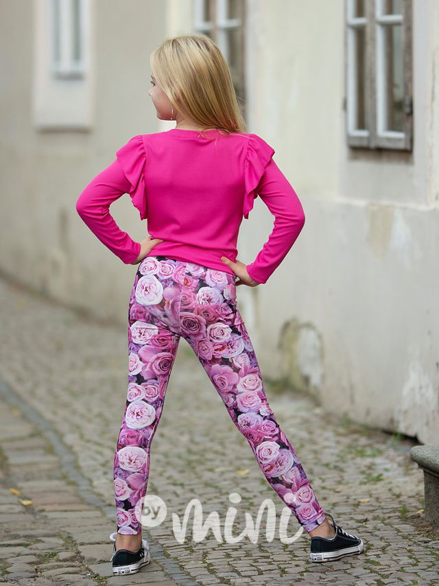 Roses soft cotton legíny *Lily Grey*