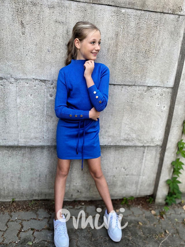 Svetříkové šaty blue