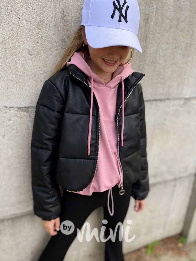 Podzimní crop bunda black