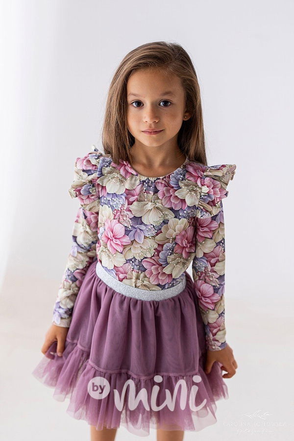 Pastel lila maxi tutu sukně Lily Grey