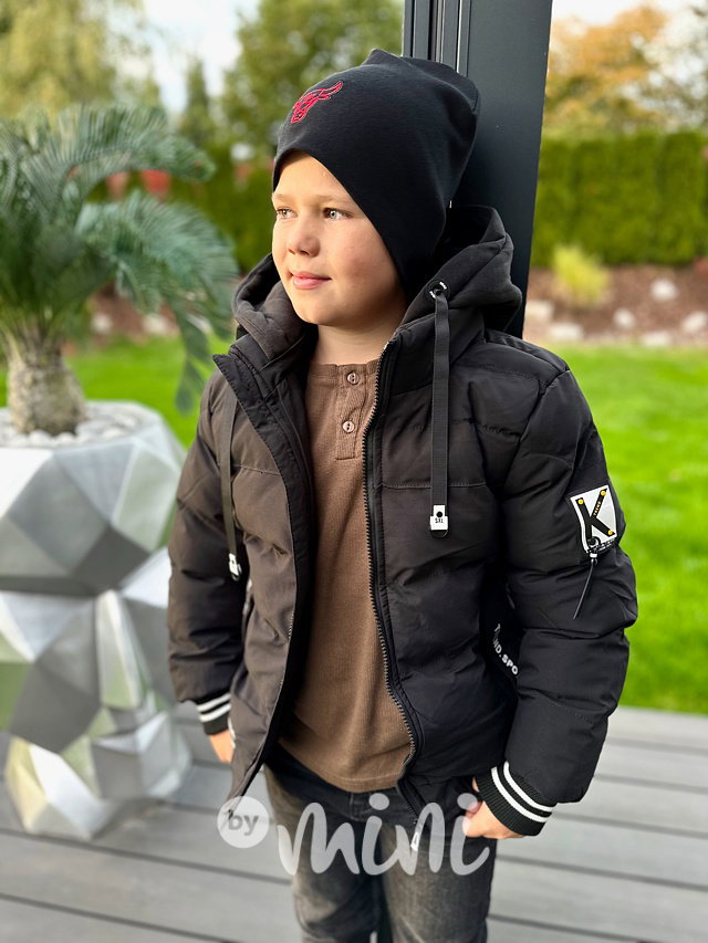 Zimní sporty hoodie bunda černá