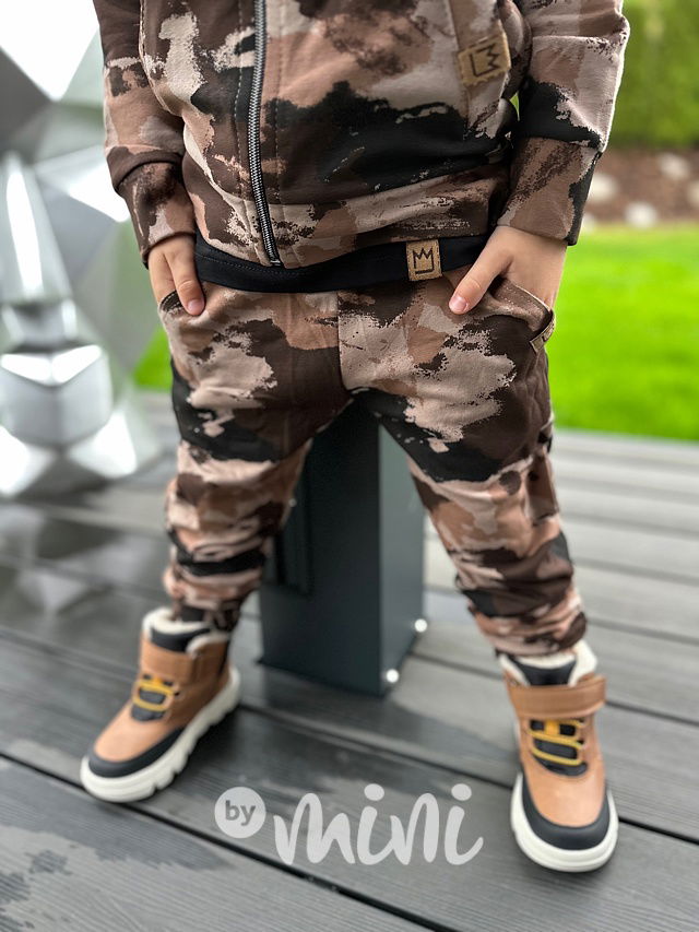 Beige army tepláky - BASIC