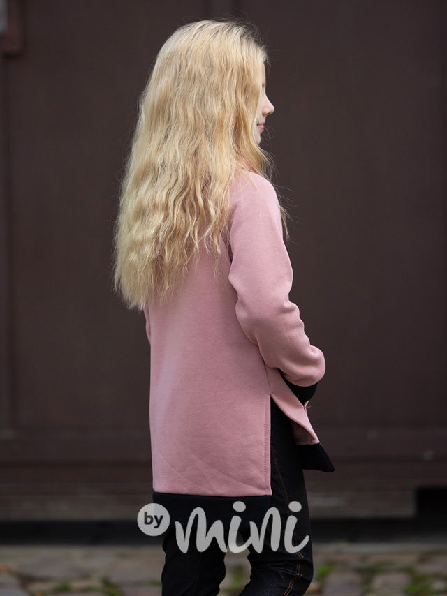 Dlouhá zateplená mikina