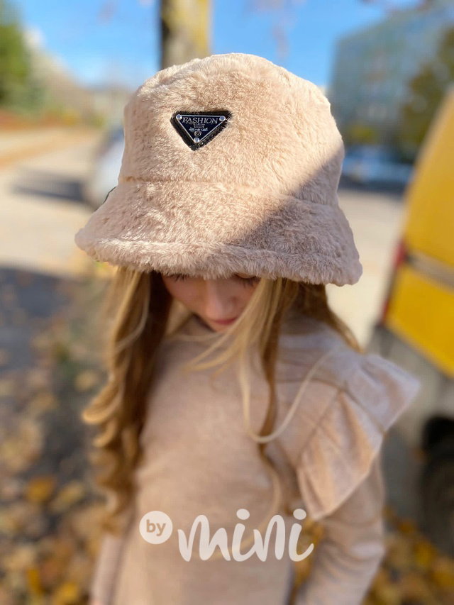 Fashion teplý klobouček béžový