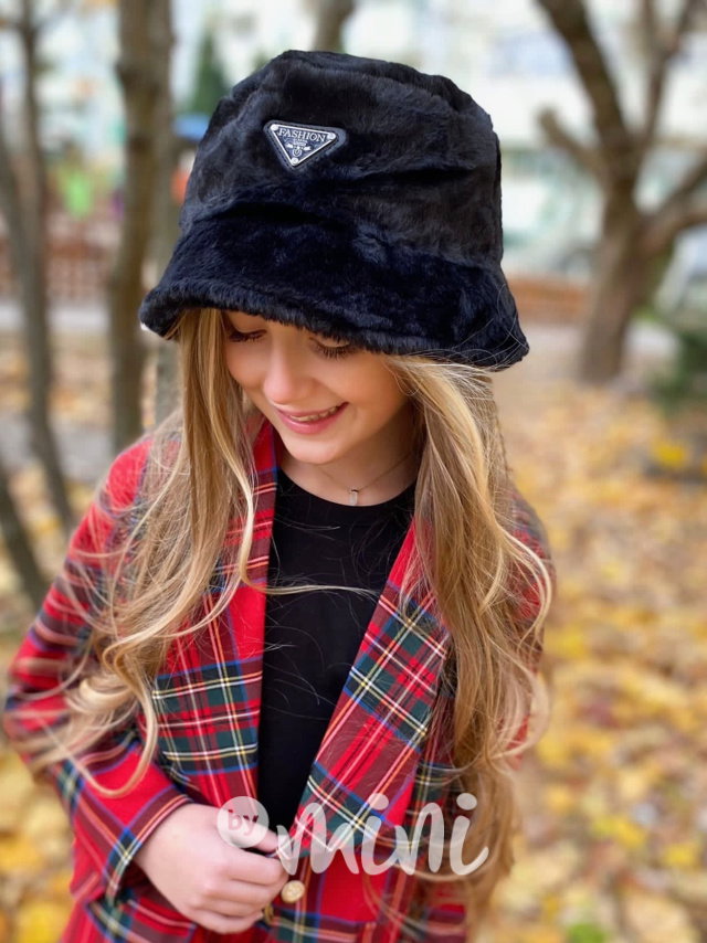 Fashion teplý klobouček černý