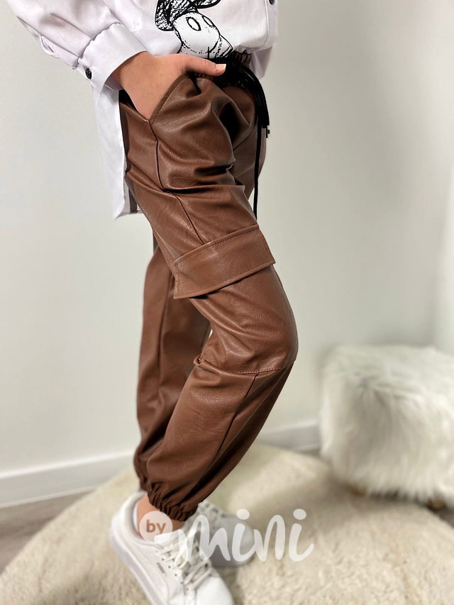 Eco leather teplé cargo kapsáče honey