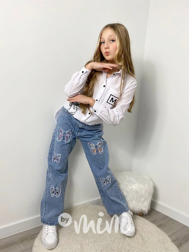 Fashion jeans Butterfly