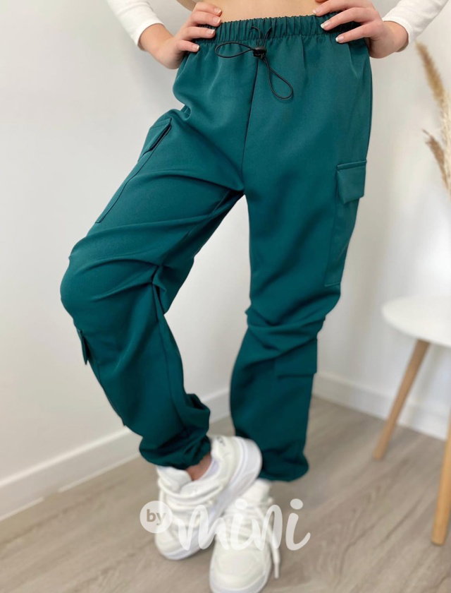 Jarní sporty cargo kapsáče smaragdové