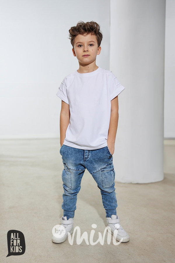 AFK soft denim kapsáče blue