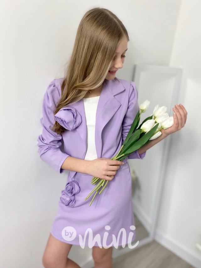 Lila blossom sáčko + sukně