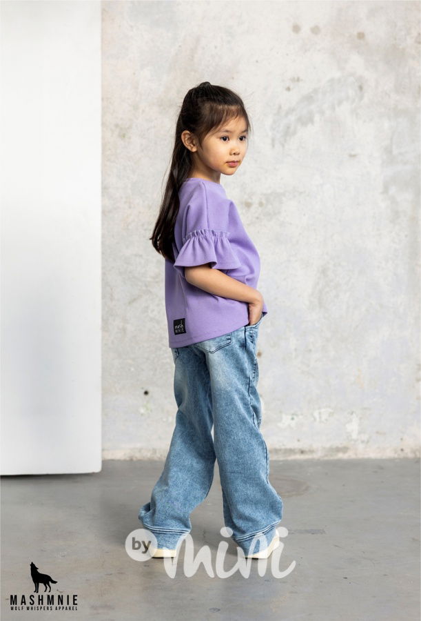 Mash Mnie žebrovaná blůzka lila