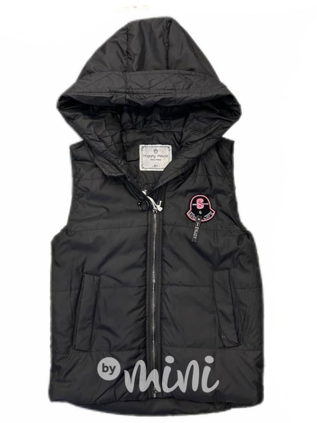 Černá podzimní vesta