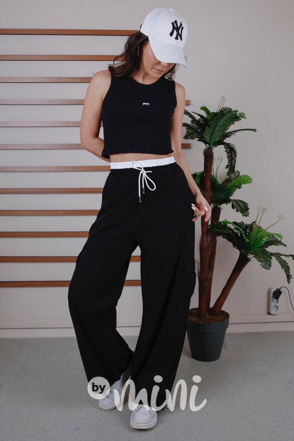 Cotton relaxed maxi široké kapsáče