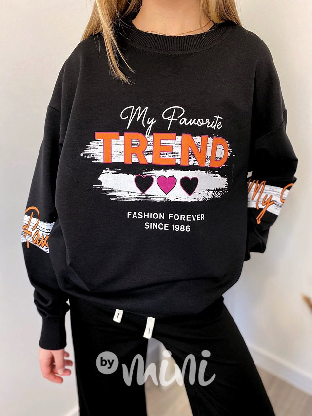 Černá mikina TREND