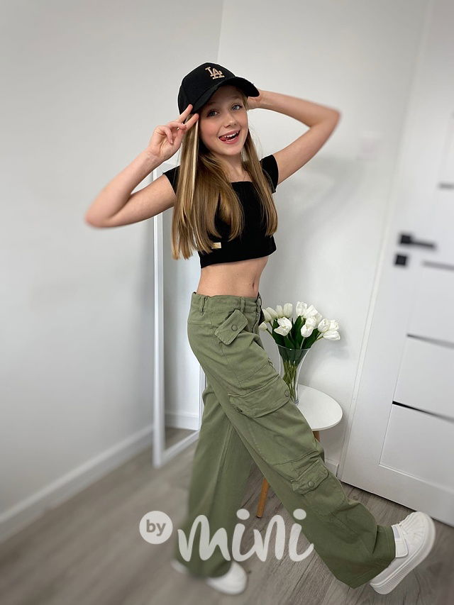 Maxi fashion švédy khaki