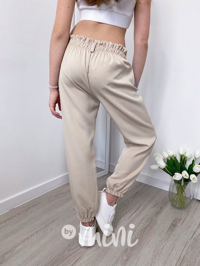 DUO cargo kalhoty denim/beige