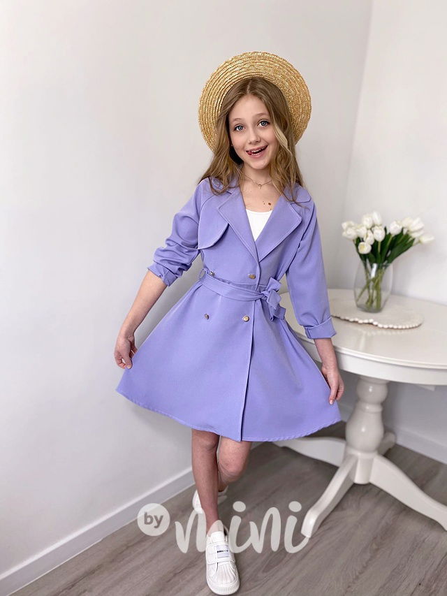 Jarní kabátek/šaty lila