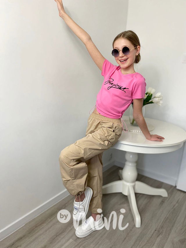 Parachute pants - cargo kapsáče beige