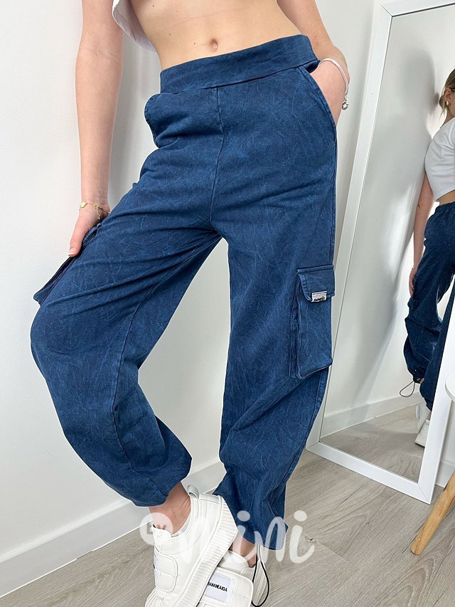 Acid wash cargo kapsáče blue