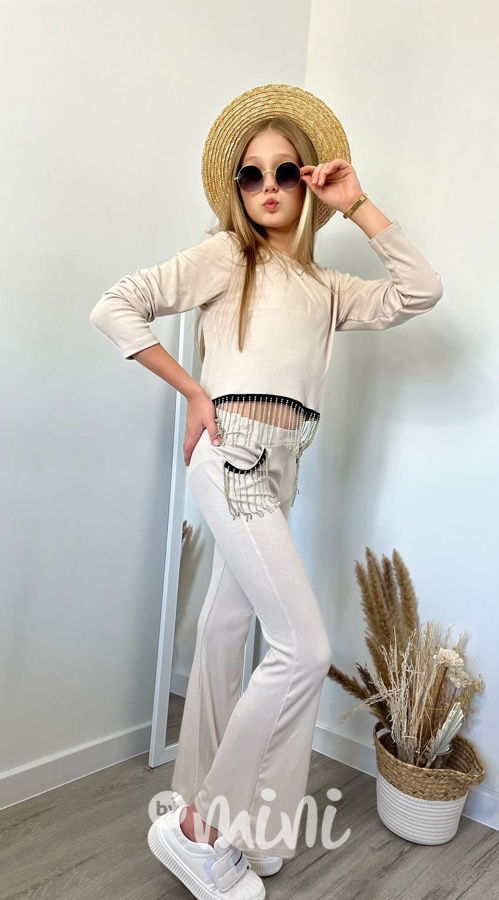 Béžový Gatsby komplet