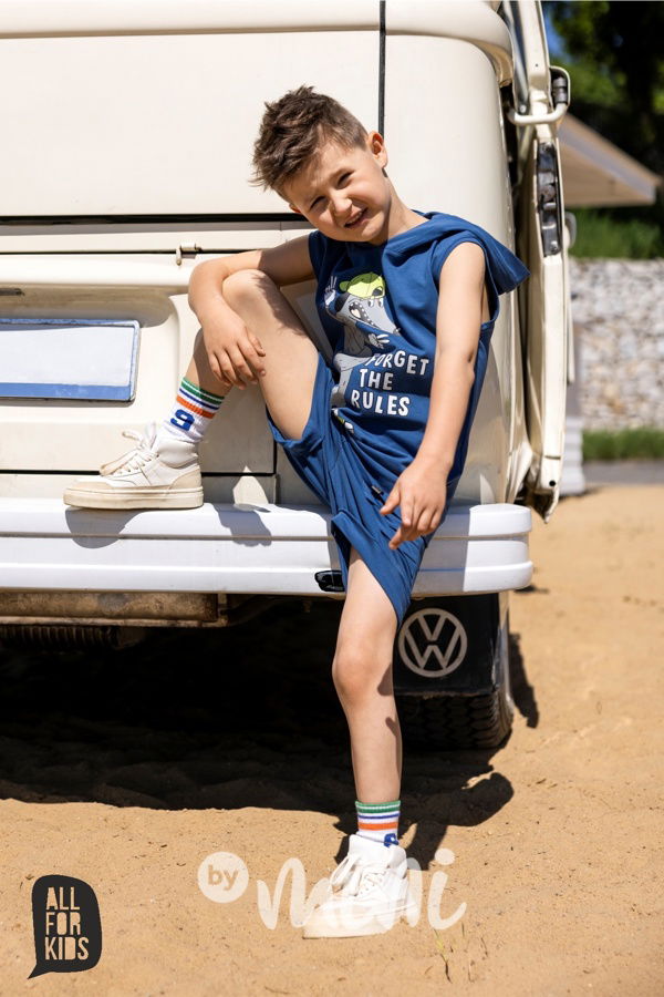 All for kids hoodie tílko modré