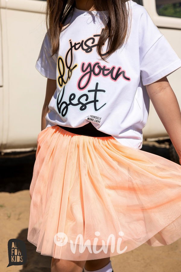 All for kids tylová sukně peach