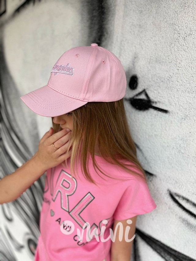 Los Angeles kšiltovka pink