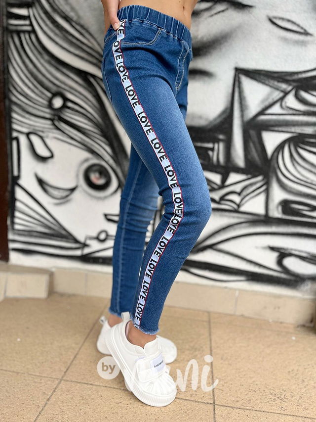 Denim jegginy LOVE