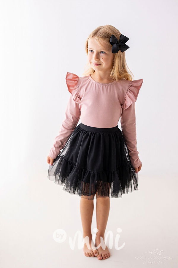 Black maxi tutu sukně Lily Grey