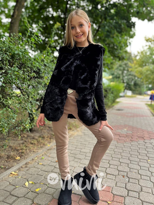 Zateplené legíny RABBIT béžové