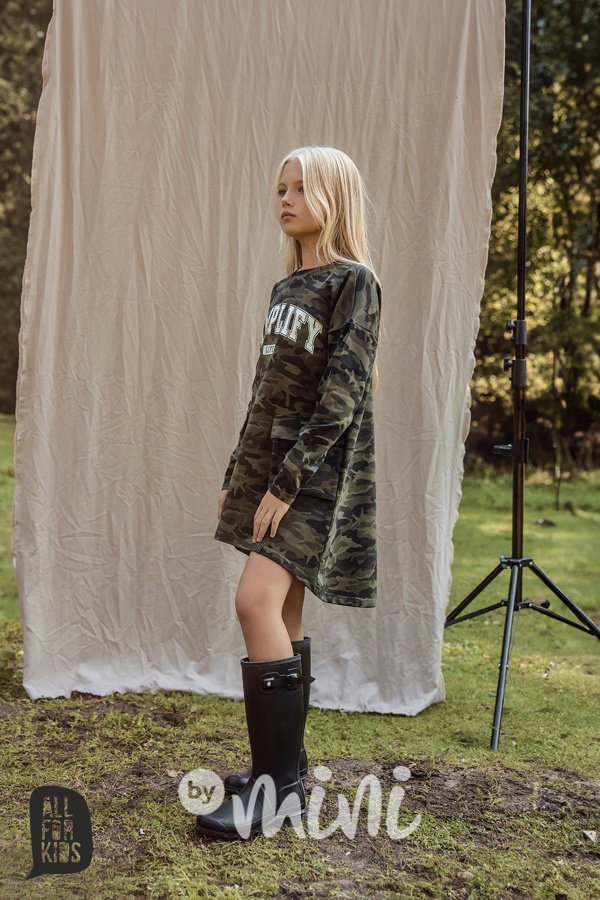 All for kids cargo šaty army