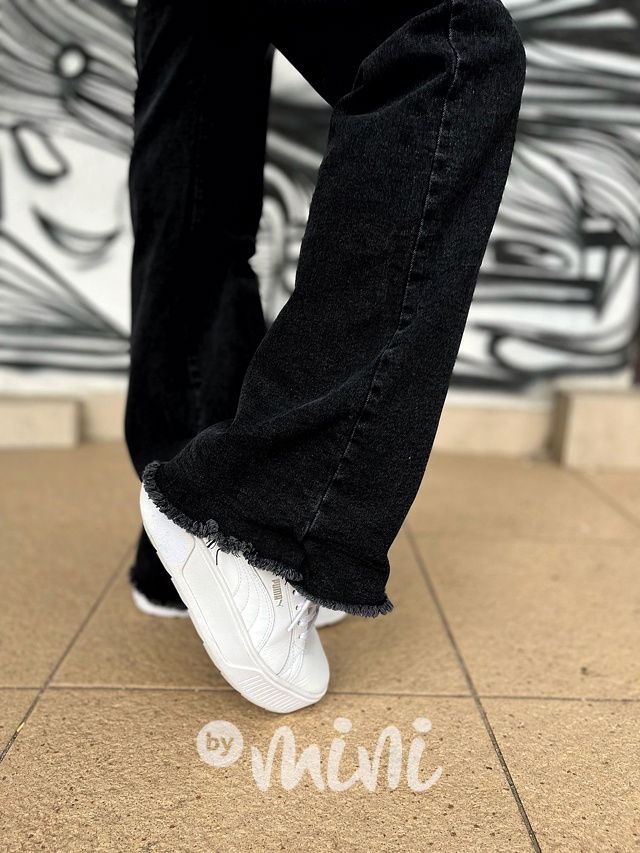 Zateplené jeans švédy s řetízkem