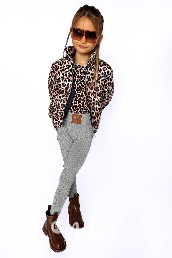Leopard zimní bunda