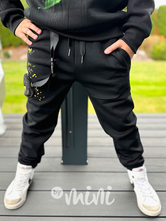 Super thermo tepláky s kapsou yellow SHARK