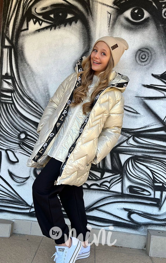 Zimní kabát GIRL metallic