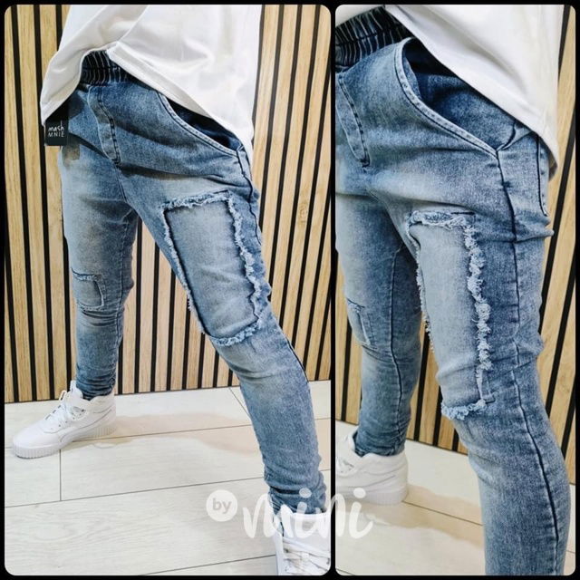 Mash Mnie soft denim jogger blue