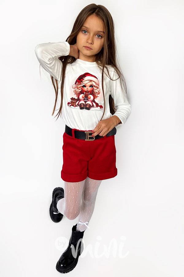 Santas girl soft velur blůzka