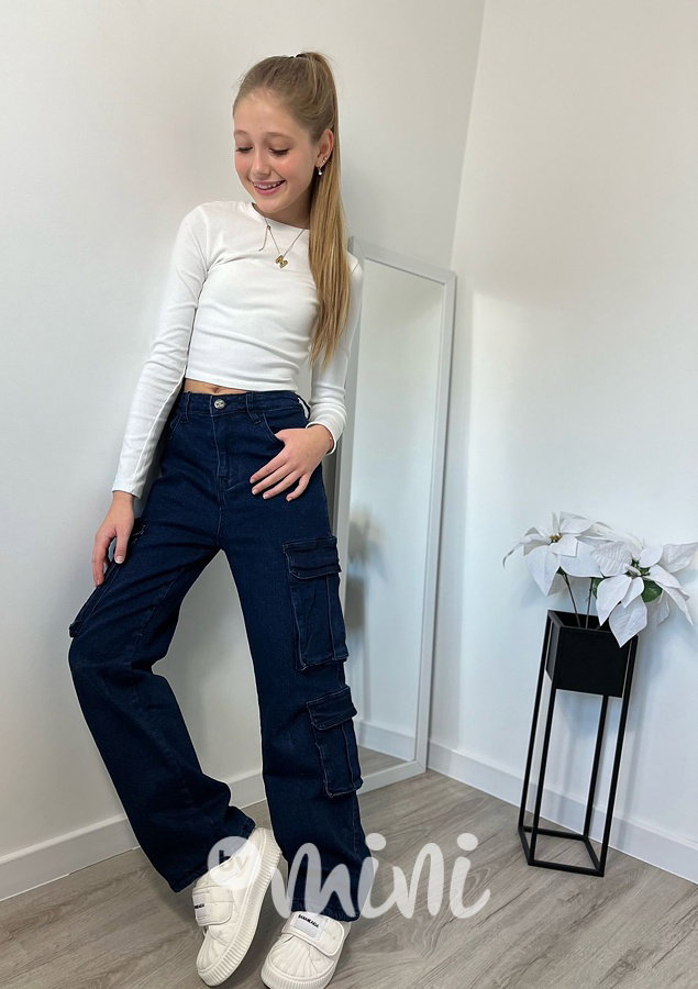 Zateplené jeans kapsáče