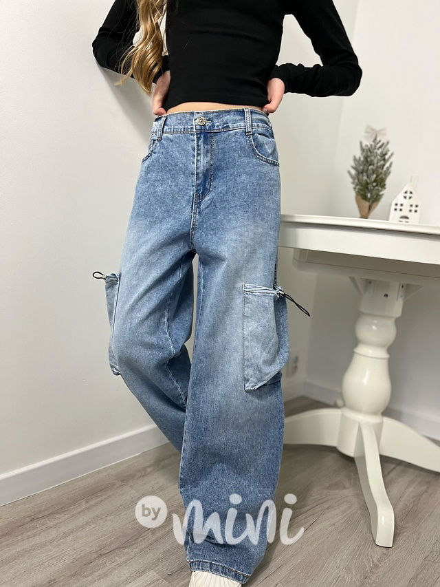 Volné relax jeans kapsáče