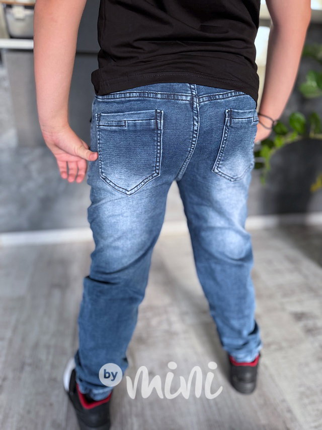 Blue jeans biker