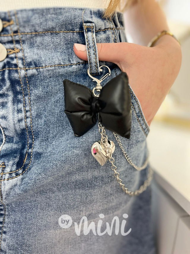 Denim sukně s řetízkem