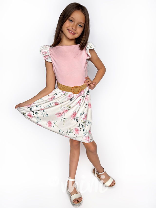 Jarní šaty s páskem